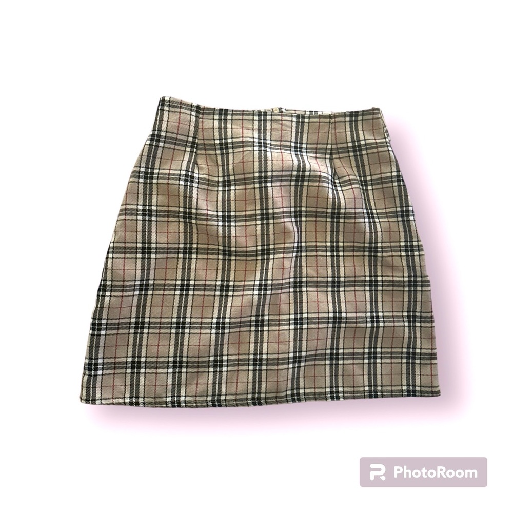 Nastygal y2k style plaid mini skirt